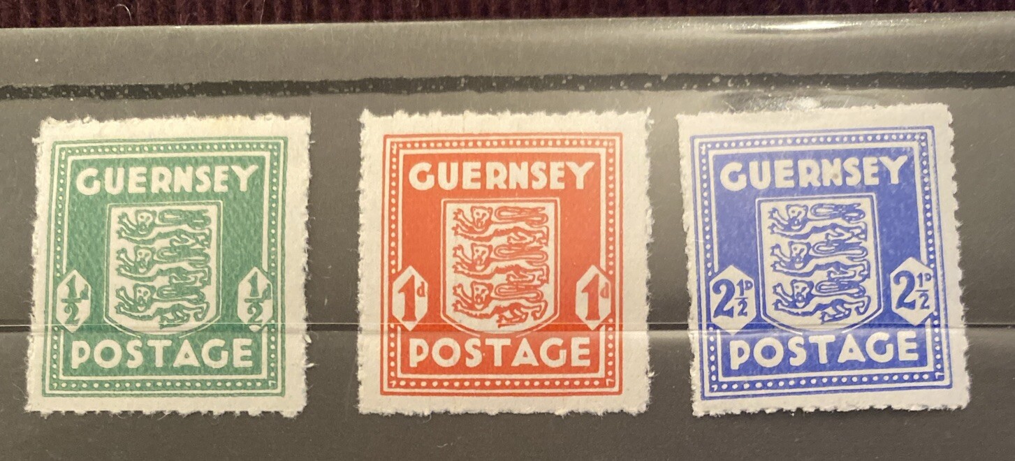 Channel Islands Wartime issues of Guernsey (3) and Jersey (6), MINT