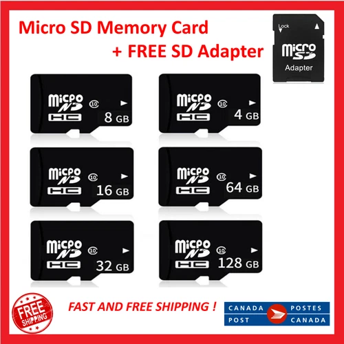Micro SD Memory Card High Speed TF 16GB 32GB 64GB 128GB 256GB SD SDHC Adapter