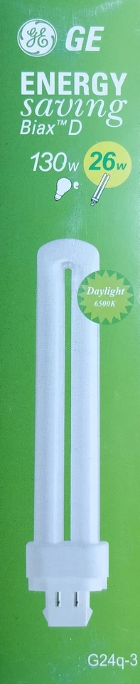 5x GE Biax D 26W CFL Fluorescent Globes Bulbs 6500K Daylight G24q-3 F26DBX/865 - Image 3 of 4