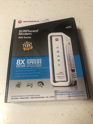 Motorola Arris SB6141 SURFboard Modem 400 Series - New in Box