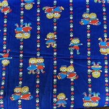 Vintage Raggedy Ann Fabric For Sewing Crafts