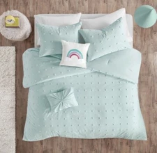 Urban Habitat Cotton Jacquard 5-pc Comforter Full/Queen/Aqua/Callie NEW IN BOX