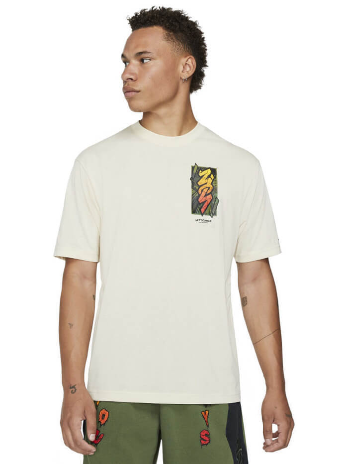★NIKE★ZION 半袖T-シャツ★追跡可 Jordan Zion Dri-Fit Short-Sleeve Men Sail T-shirt DH0592-234