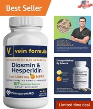 Vein Formula: 1000 mg Diosmin Hesperidin for Blood Circulation - 60 Capsules