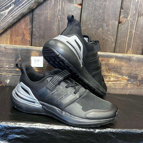 Adidas RapidaSport Bounce Elastic Lace Top Strap Shoes Blk HP2734 Size 5.5 #Y15 - Picture 3 of 7