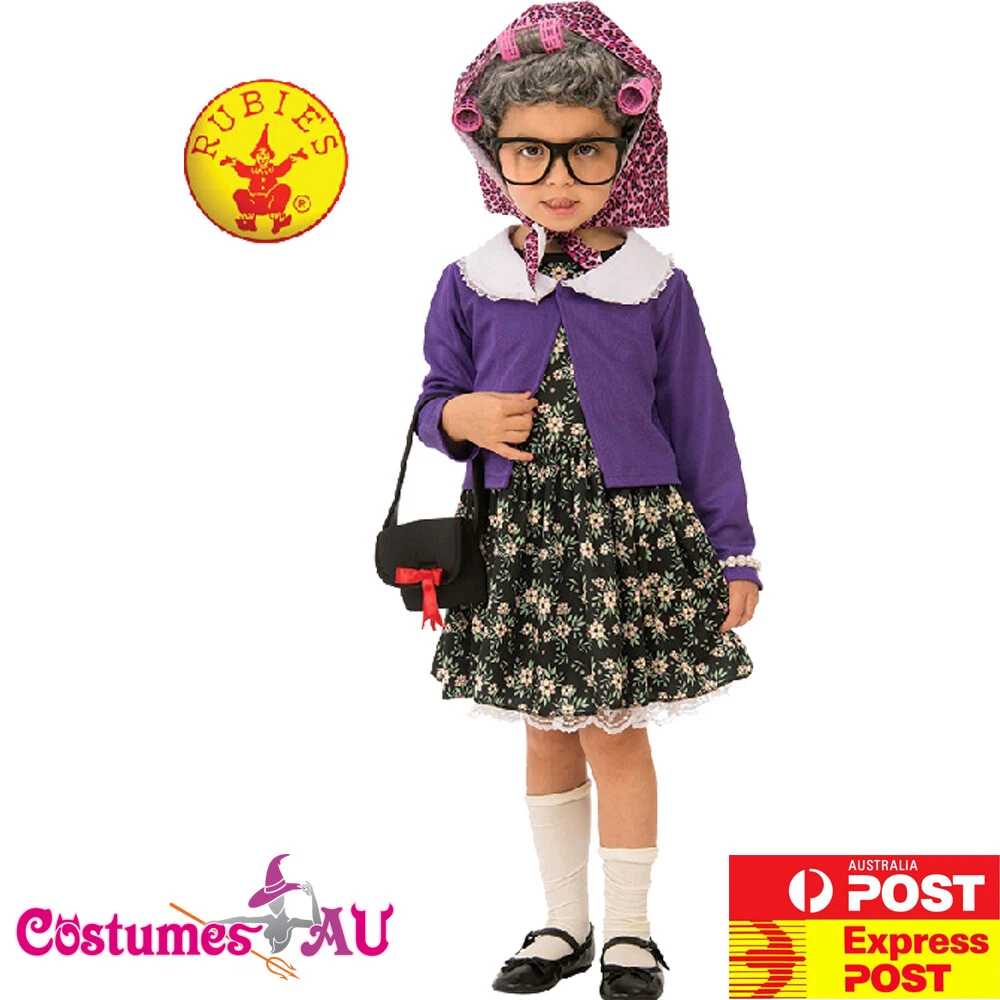 Child dress up as old cheap lady