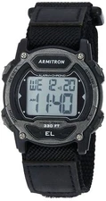Sport Unisex 45/7004GBK Digital Chronograph Black Nylon Strap Watch