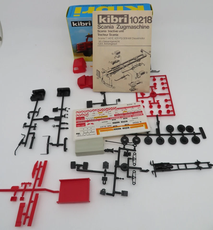 Kibri #10218 Camion Scania T 142 E Telonato Ho 1/87 IN Box Quadri E Completo - Immagine 3 di 4