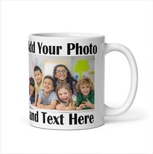 Custom Photo & Text Mug Personalized Coffee C...