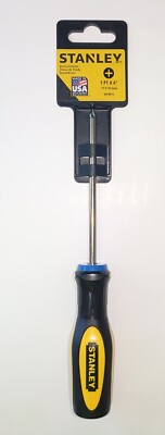 Stanley 60-001 Standard Fluted Phillips Tip Screwdriver 1 Point X 4'' MADE in USA