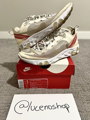  PRE-OWNED  Size 8 - Nike React Element 87 Light Bone