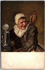 Berlin Germany Hille Bob Frans Hals Painting Man And Parrot Postcard