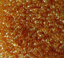 Topaz Mini Pony Beads made in USA 1,000pc for crafts school VBS kandi jewelry