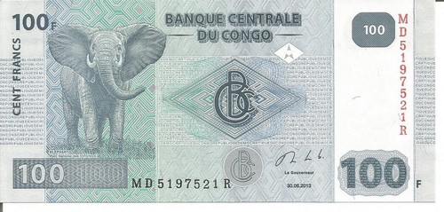 .CONGO 100 FRANCS 30/06/2013 - Imagen 1 de 2