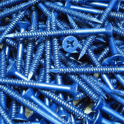 (250) 1/4'' X 4'' Phillips Flat Head Masonry Concrete Screw Tapcon Anchor