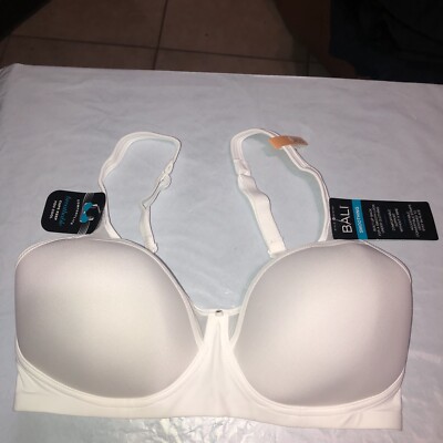 NWT Bali 34DD Style DF3440 One Smooth U Ultra Lite Spacer White Wirefree Bra