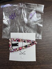 Hair Clip New Plastic Mutli color rhinestone 451