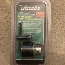 JACOBS MULTI-CRAFT DRILL CHUCK WITH KEY  #30598 FREE SHIPPING! NEW!