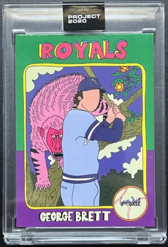 Topps PROJECT 2020 Card 254 - 1975 George Brett by Fucci PR: 2300
