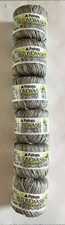 Lot of 6 Patons Stonewash 100% Cotton Ribbon Yarn