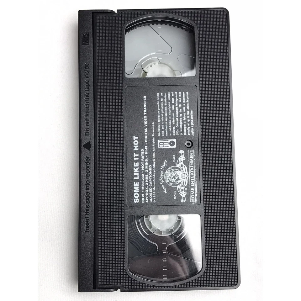 SOME LIKE IT HOT (VHS) MARILYN MONROE JACK LEMMON TONY CURTIS Classic Cinema - Image 3 of 3