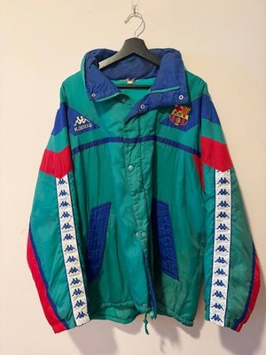 Barcelona 1994 1995  Kappa Football Soccer bench coat Size L