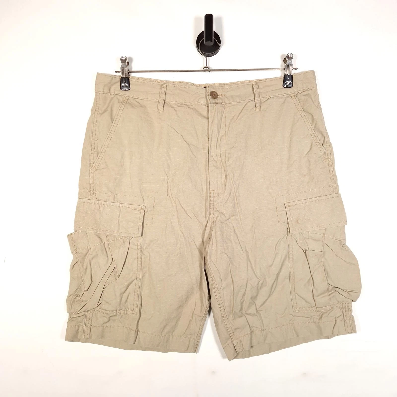Levi's Cargo Shorts Size W37 Men's Beige 100% Cotton Expedition