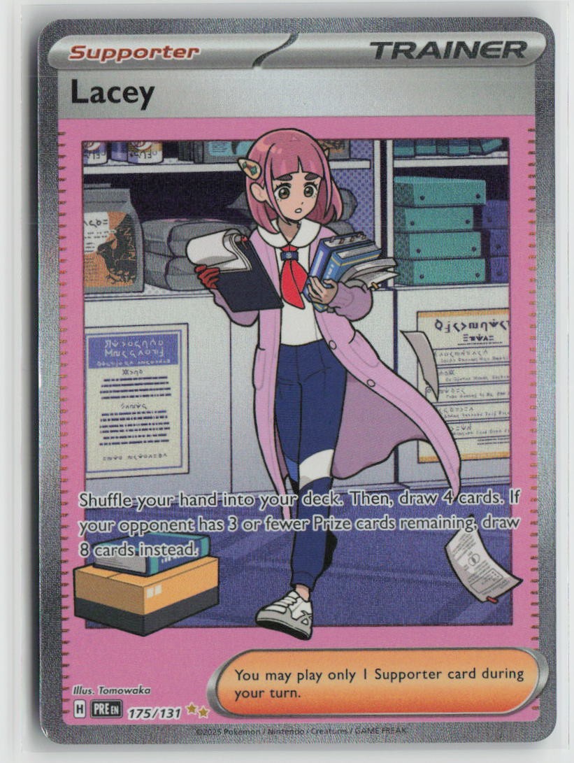 Lacey 175/131 Special Illustration Rare Prismatic Evolutions Pokemon Holo NM