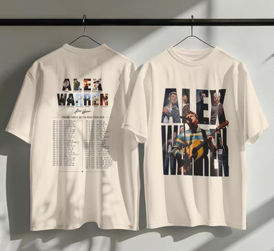 Alex Warren Finding Family Tour 2026 Graphic T-Shirt Unisex Concert Tee