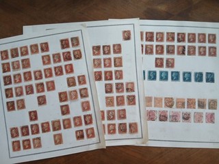 Collection Timbres Grande Bretagne Royaume Uni sur pages