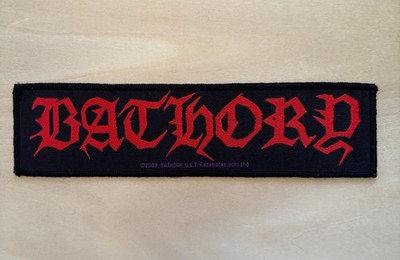 BATHORY Vintage Woven Patch 2003 Official Merchandise Black Metal