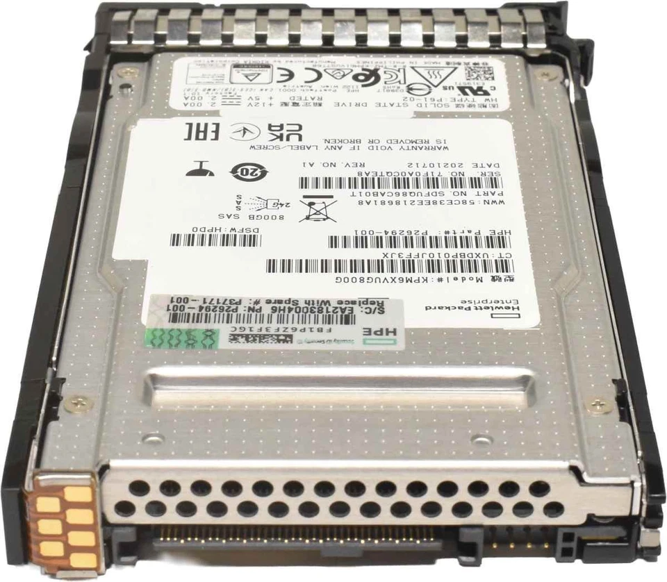 HP 800GB KPM6XVUG800G 2.5" 24G SAS SSD P37171-001 P26294-001 Gen10 & Gen10 Plus - Bild 3 von 4