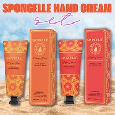 SPONGELLE HAND CREAM SET Sugar Dahlia and Papaya Yuzu