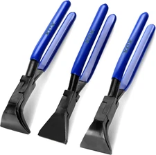 XJX 3-Piece Sheet Metal Hand Seamers, Bending Metal Hand Tools Straight, 45°And