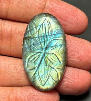 Multi Labradorite carving  Cabochon Loose Semi Percious Gemstone A 1015