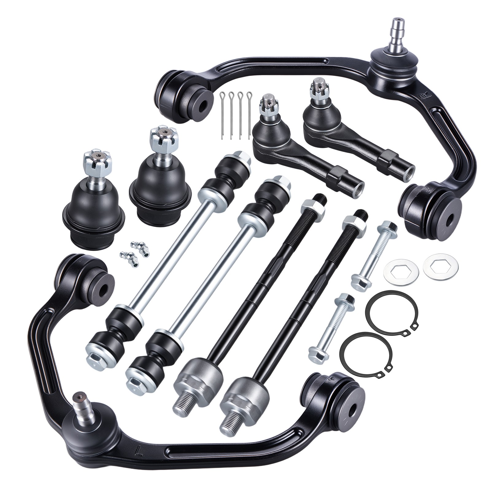 Front Control Arm w/Ball Joints Tie Rod Sway Bar End Link For Ford Ranger Mazda