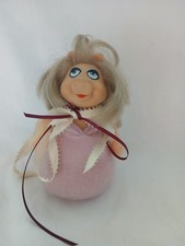 Vintage 70s 1979 Fisher Price Plush Beanie 7" Muppets Miss Piggy Bean Bag Doll