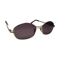 1970's UNIVIS oval Sunglasses GOLD 12K GF Lennon Eyewear Geometric