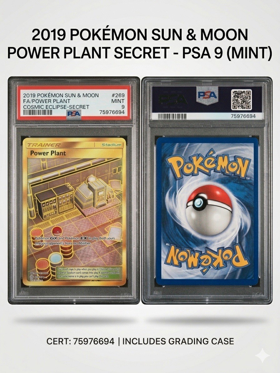 Pokemon TCG Power Plant Sun & Moon Cosmic Eclipse 269/236 PSA 9