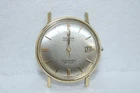 Vintage 1960s Omega Seamaster De Ville Automatic 14k Gold Bezel Men's Watch