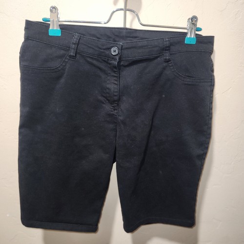 Izod Bermuda Uniform School Pants, Size Juniors 11 In Black, Navy And Khaki - Picture 14 of 21