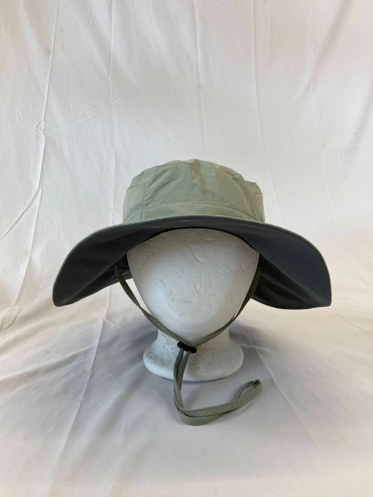 Wide Brim Outdoor Cap Sun Hat Khaki Adjustable Breathable Lawncare Shade OS