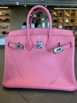 Birkin 25 Rose Azalee Swift Leather With palladium Hardware