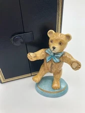 Royal Warrant Halcyon Days Porcelain Teddy Bear ☆ 1993 Teddy of the Year ☆