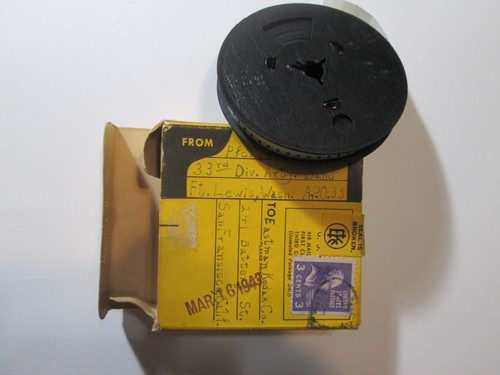 WWII US Military Members 8mm Original Home Movie Fort Lewis Wash. Barracks Insp.