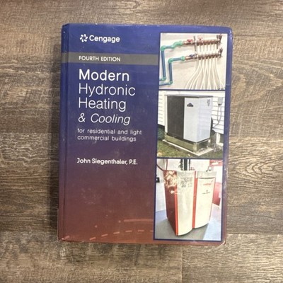 Cengage Modern Hydronic Heating & Cooling 4th Ed Hardcover by Siegenthaler