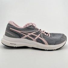 Asics GEL-Contend 7 Womens Size 7D Gray Pink Athletic Running Shoes Sneakers