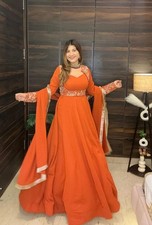 GOWN SALWAR KAMEEZ PAKISTANI INDIAN WEDDING PARTY WEAR DRESS BOLLYWOOD SUIT NEW