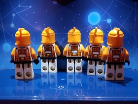 Lego Star Wars Clone Trooper Minifigure Lot of 5 Bomb Squad Phase 1 Army Builder