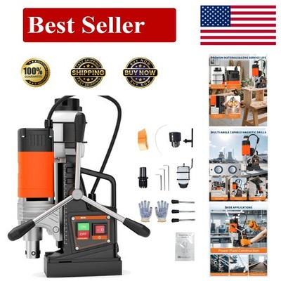 VEVOR Magnetic Drill, 1400W Motor 1.6 in Boring Diameter, 2810 lbf Portable Elec